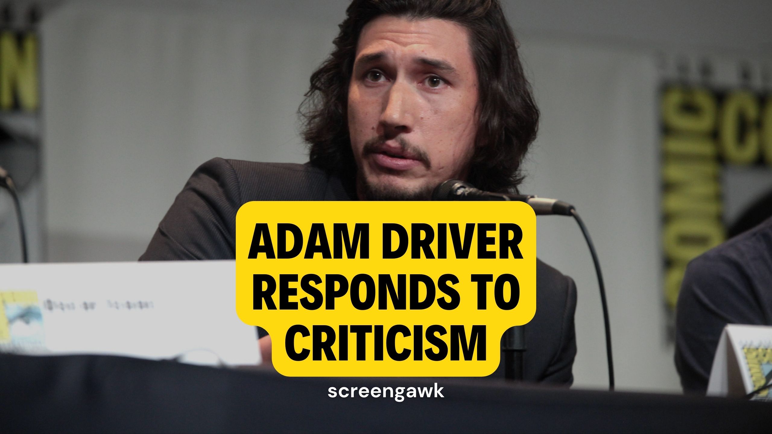 Adam Driver Gracefully Responses to Criticism That “He Doesn’t Look Like a Typical Movie Star”